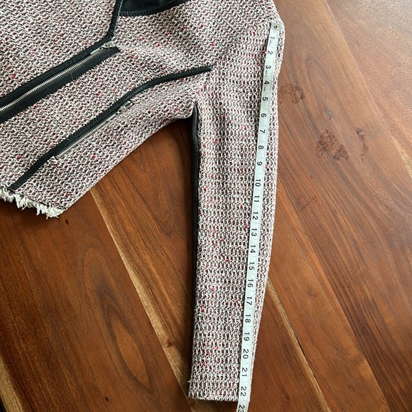 Rebecca Taylor Cropped Blazer with Leather Details - Picture 12 of 13